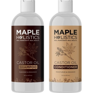 Argan Oil of Morocco Shampoo and Conditioner – Sulfate Free Shampoo and Conditioner Set for Color Treated Hair – Volumizing Shampoo and Conditioner for Men and Women for Curly Frizzy Dry Damaged Hair(Castor)